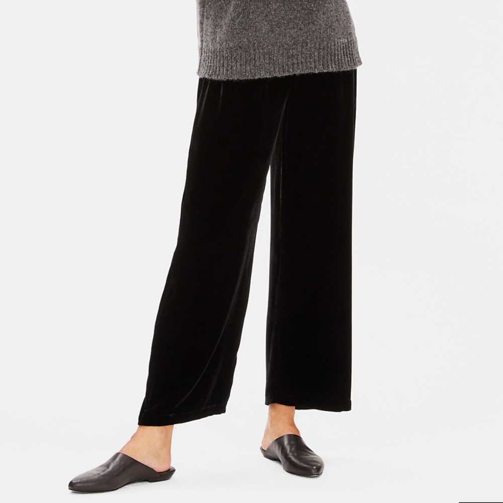 Eileen Fisher Black Wide Leg Pants